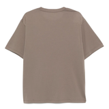 Brown t-shirt, back view