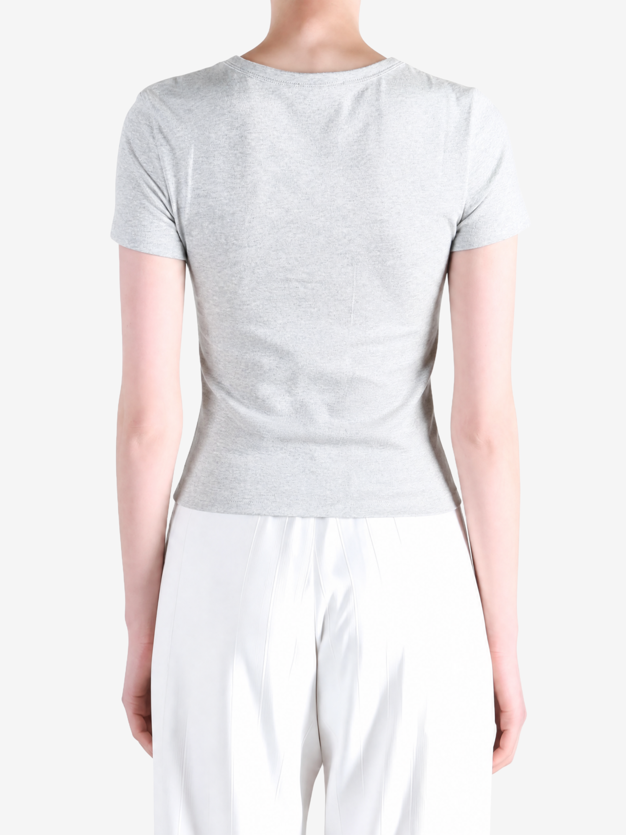 Grey t-shirt, front view