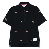 black shirt, front view