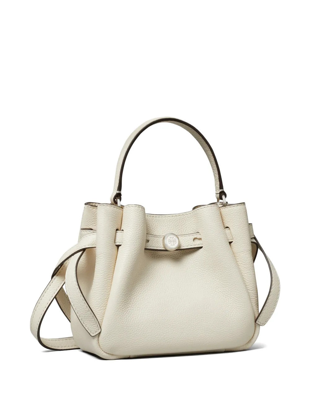 Tan bag, front view