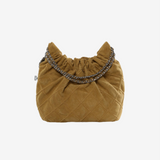 Tan bag, front view