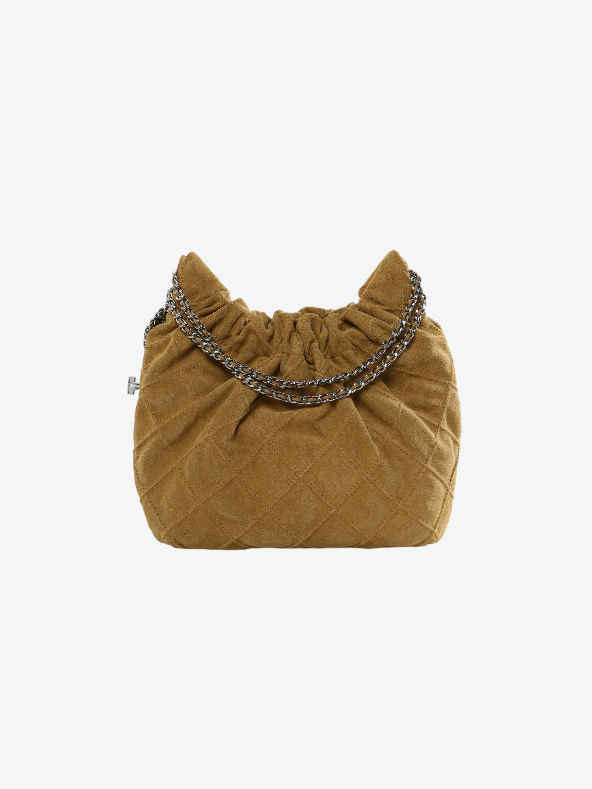 Tan bag, front view