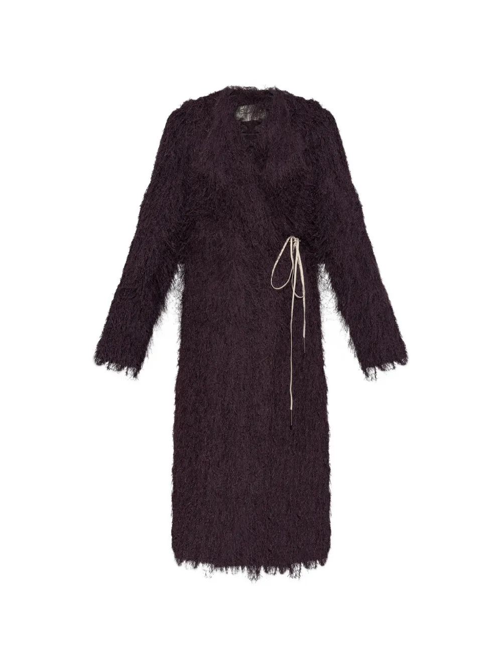 Purple jacket-coat, front view
