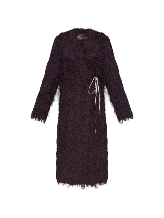 Purple jacket-coat, front view