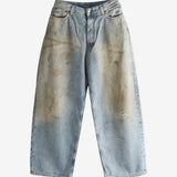 Blue jeans, front view