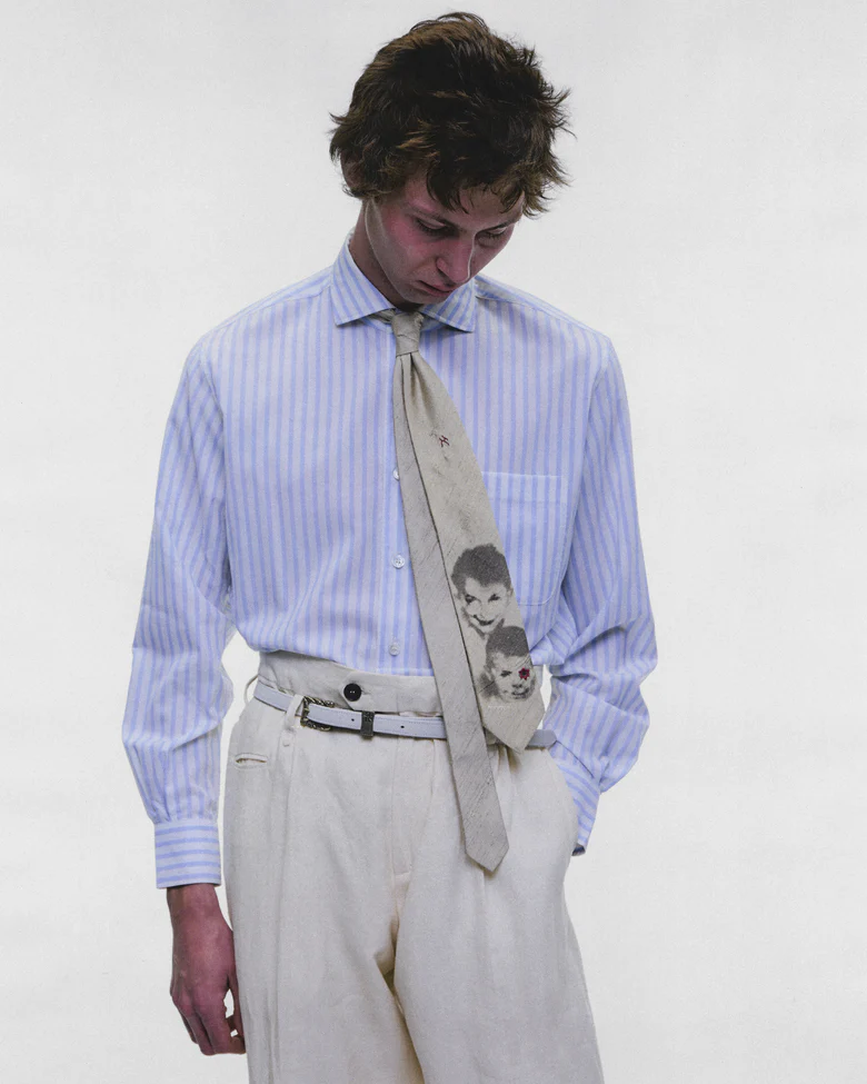 Tan accessories worn by a person, showing the accessories fit