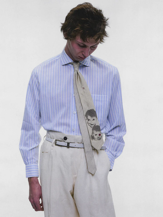 Tan accessories worn by a person, showing the accessories fit