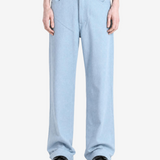 Blue pants, full body view