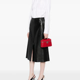 Red bag, full body view
