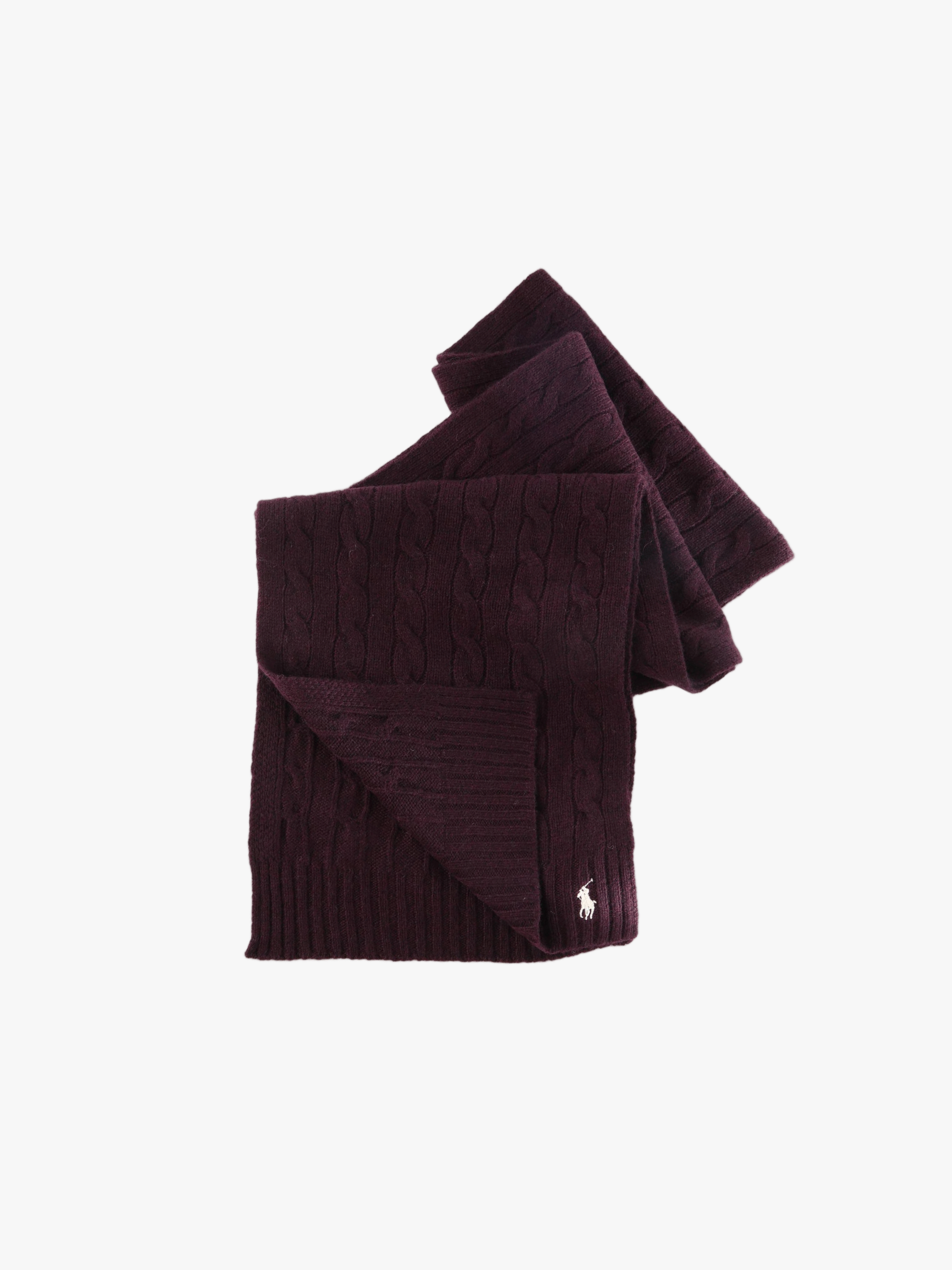 Purple scarf, front view