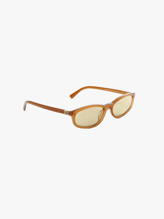 Yellow sunglasses, side view