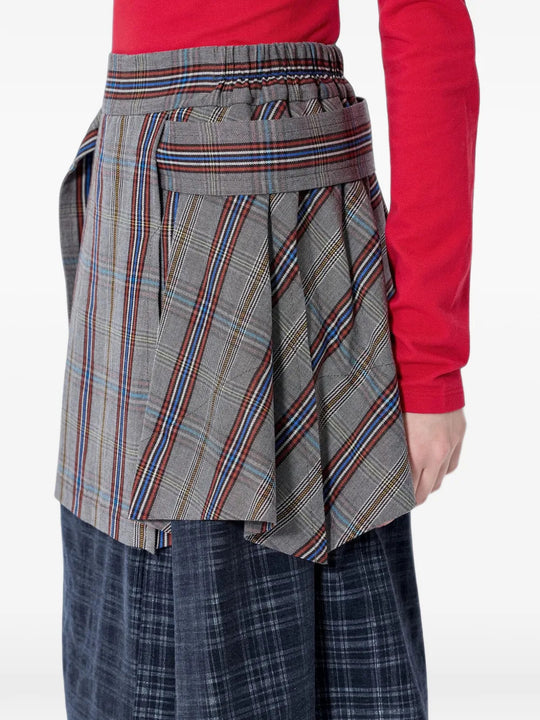 Grey skirt worn by a person, showing the skirt fit