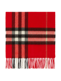 BURBERRY - Unisex Check Cashmere Scarf