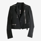 Black jacket, front view