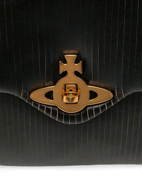 Close up of Black bag, showing detail