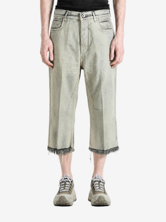 Grey pants, full body view