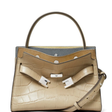 Tan bag, front view