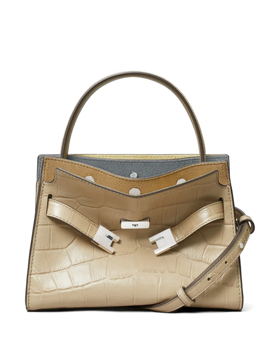 Tan bag, front view