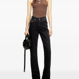 Brown top,full body view