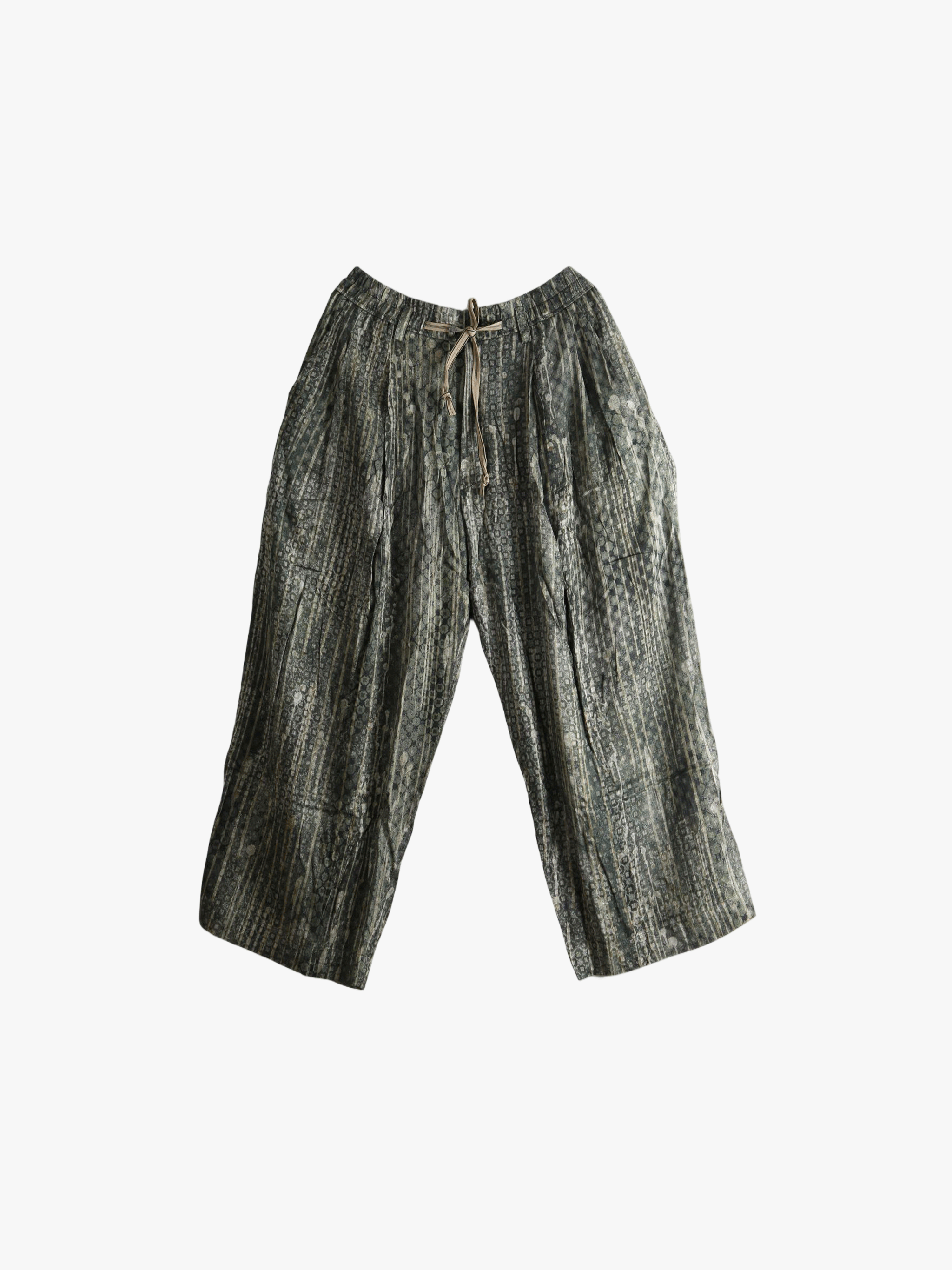 Green pants, front view
