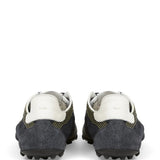 Navy shoes, back view