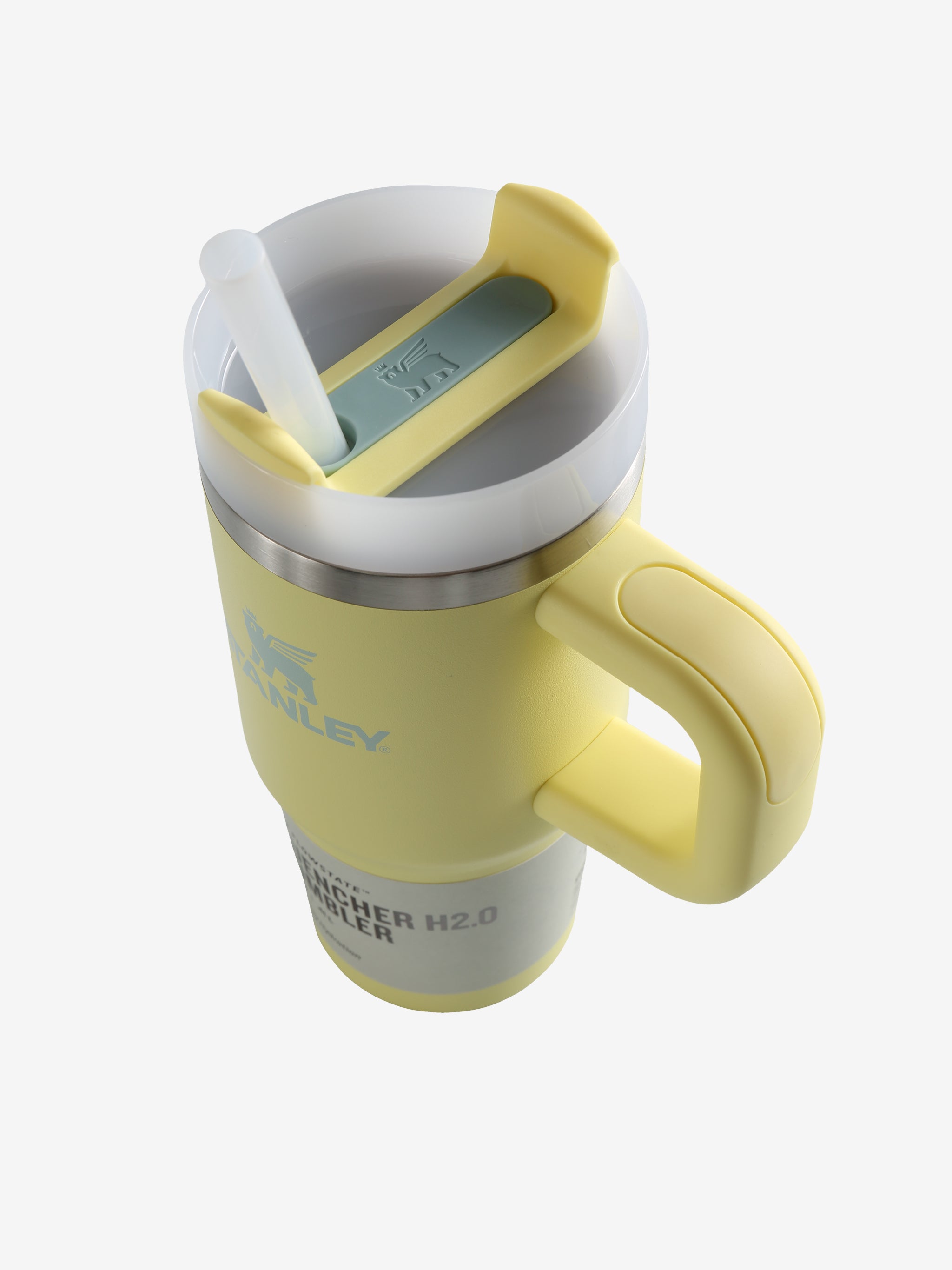 Yellow tumbler, side view