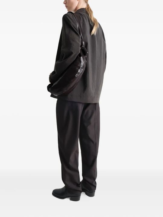 Brown bag, full body view