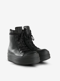 RICK OWENS - Women Scarpe In Pelle Mega Bumper Sneakers