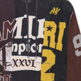 Close up of black hoodies,  showing texture of the fabric