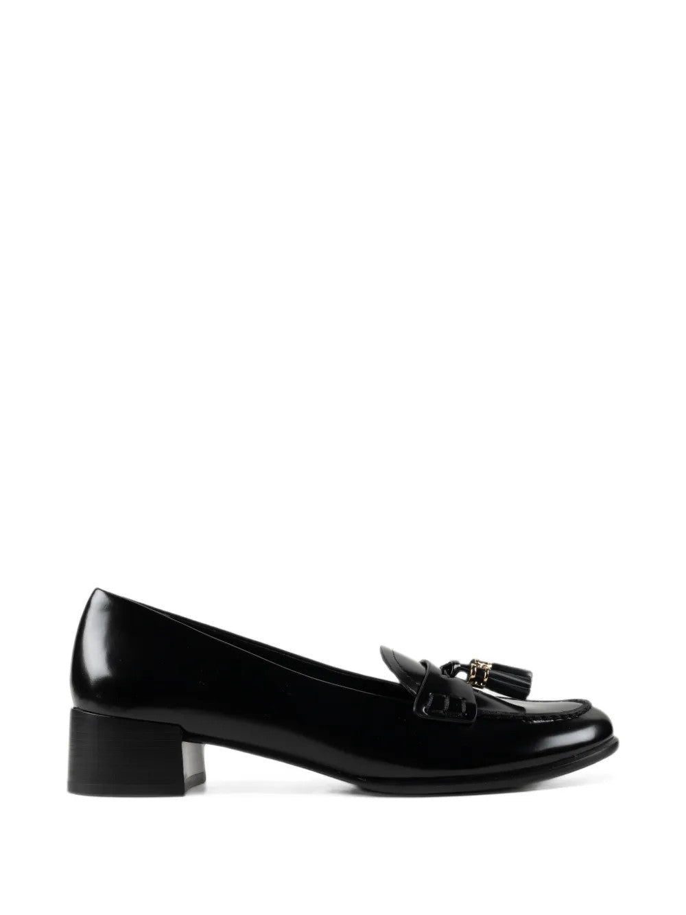 Black flats, side view
