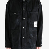 Black jackets worn by a person, showing the jackets fit