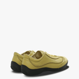 Yellow sneakers, side view