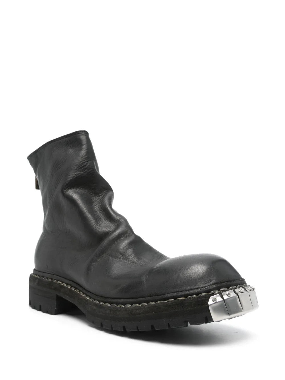 Black boots, front view