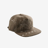 Brown hat, side view