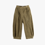 AMOMENTO - Women Velvet Shirring Pants