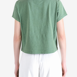 ALEXANDER WANG - Women Mirrored Logo Print Shrunken Tee