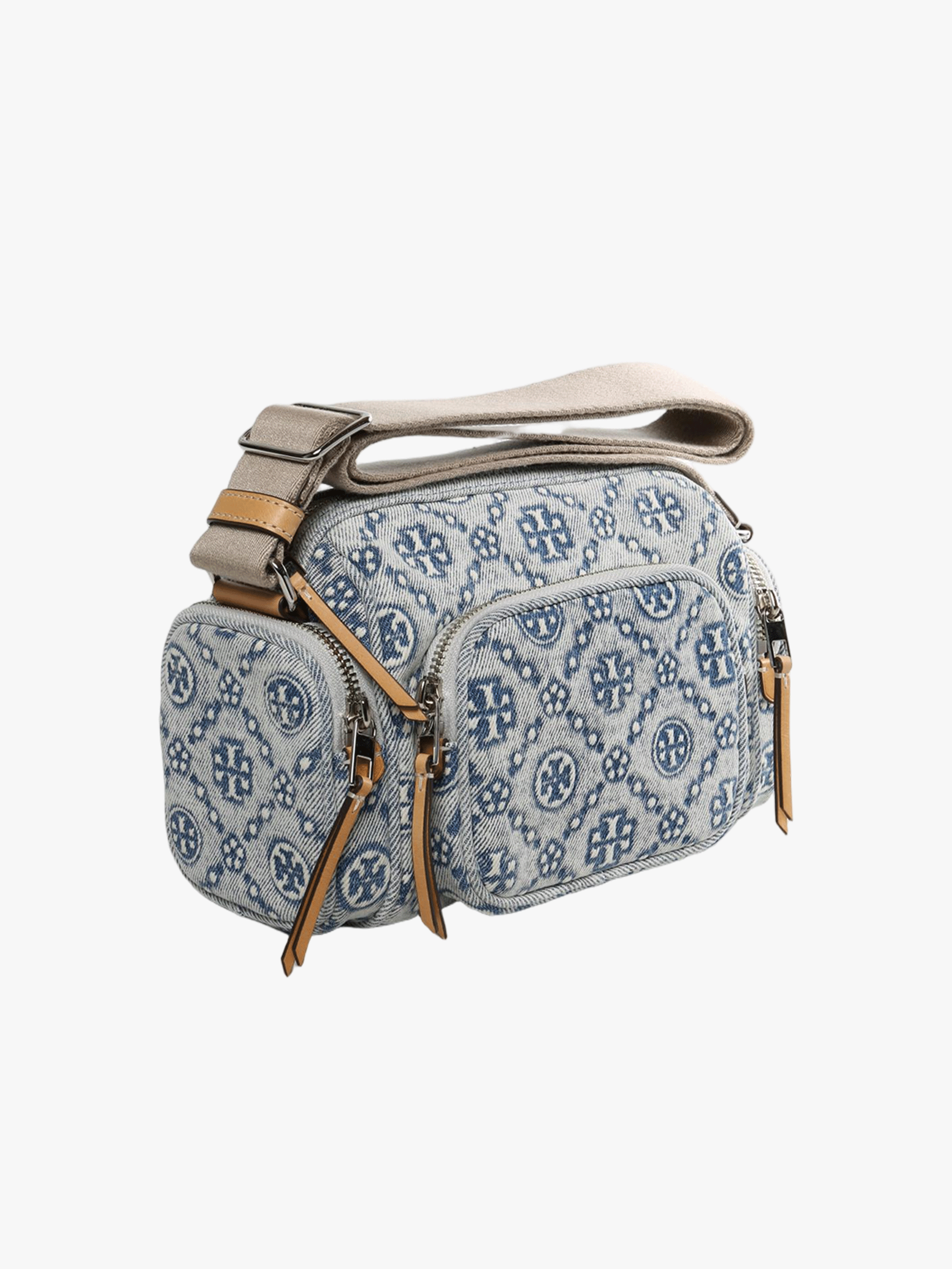 Blue bags, side view