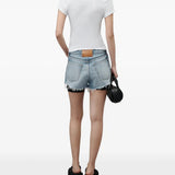White t-shirt, full body view