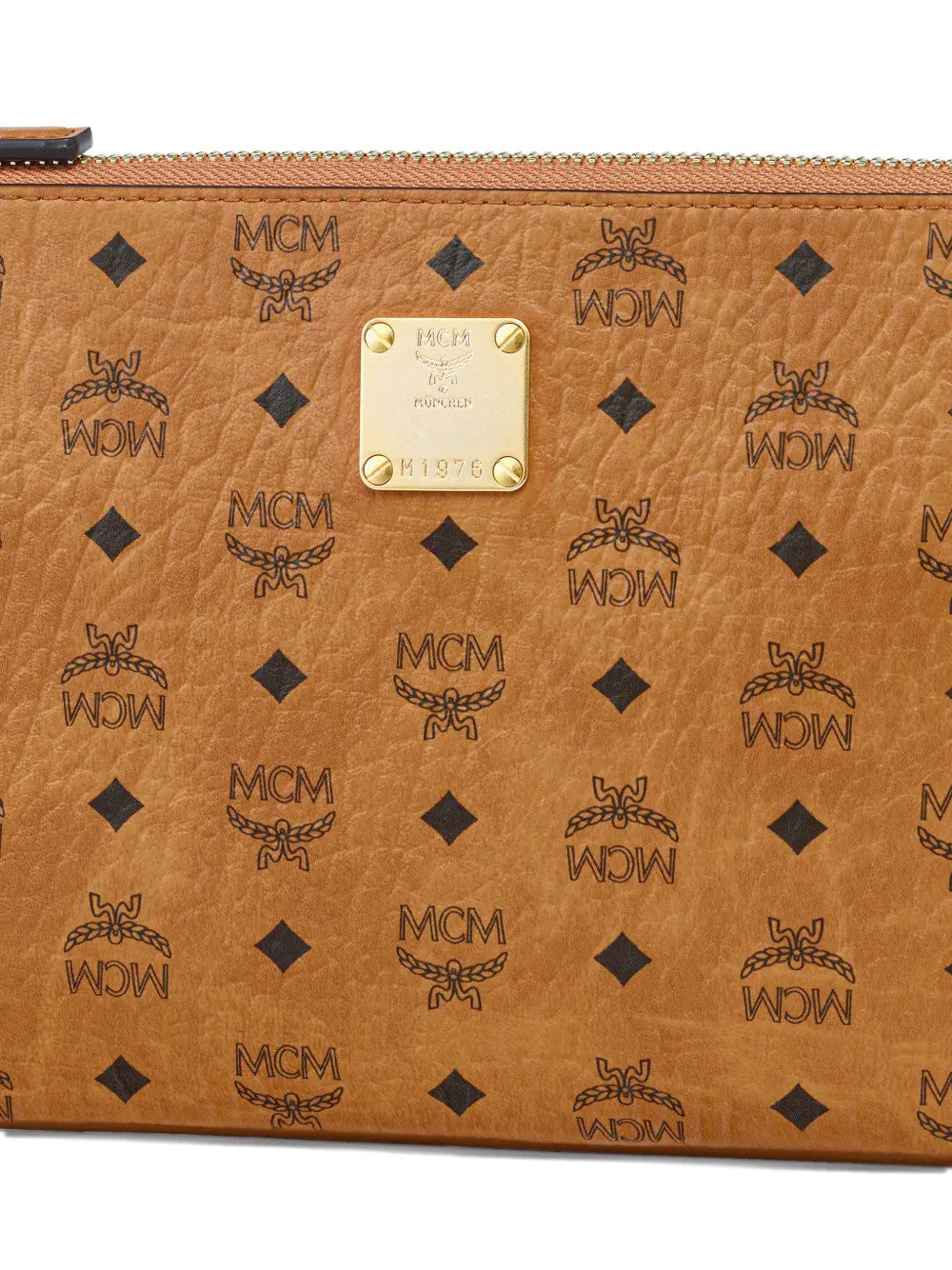 Tan bag, front view