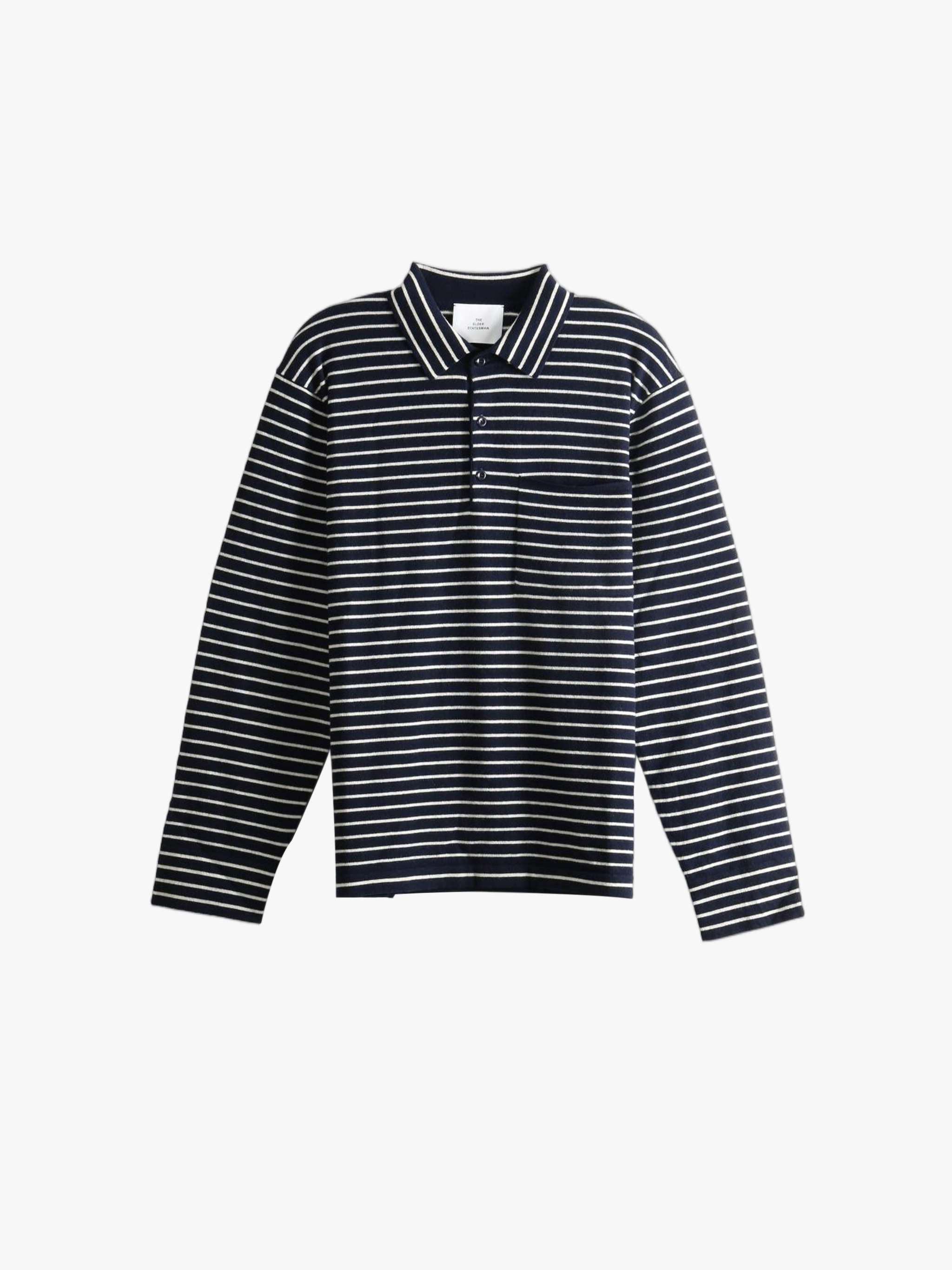 Navy shirt, front view