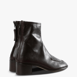 Brown boots, side view