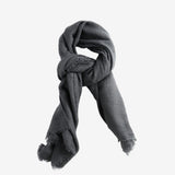 Grey scarf, front view