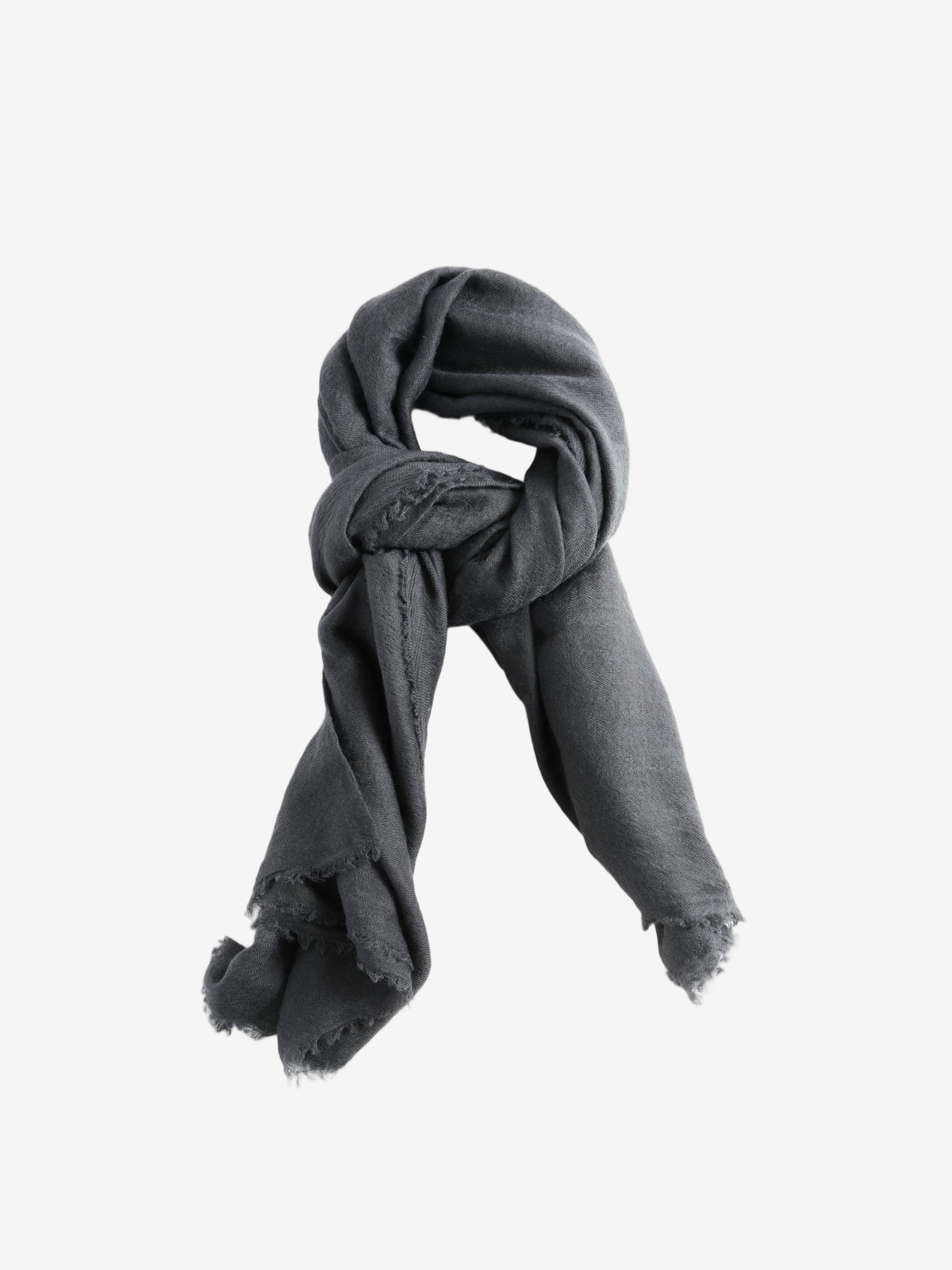 Grey scarf, front view
