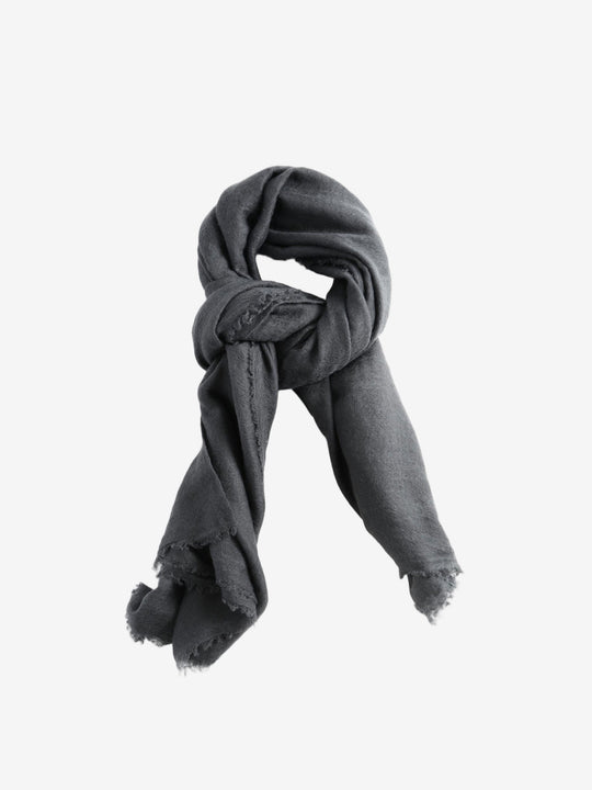 Grey scarf, front view