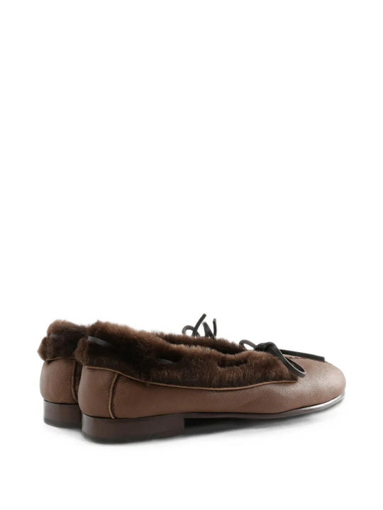 Brown shoes, side view