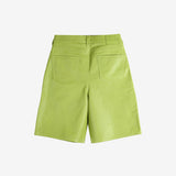 Green shorts, back view