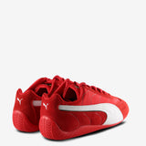 Red sneaker, back view