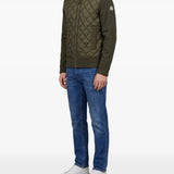 Green knitwear, full body view