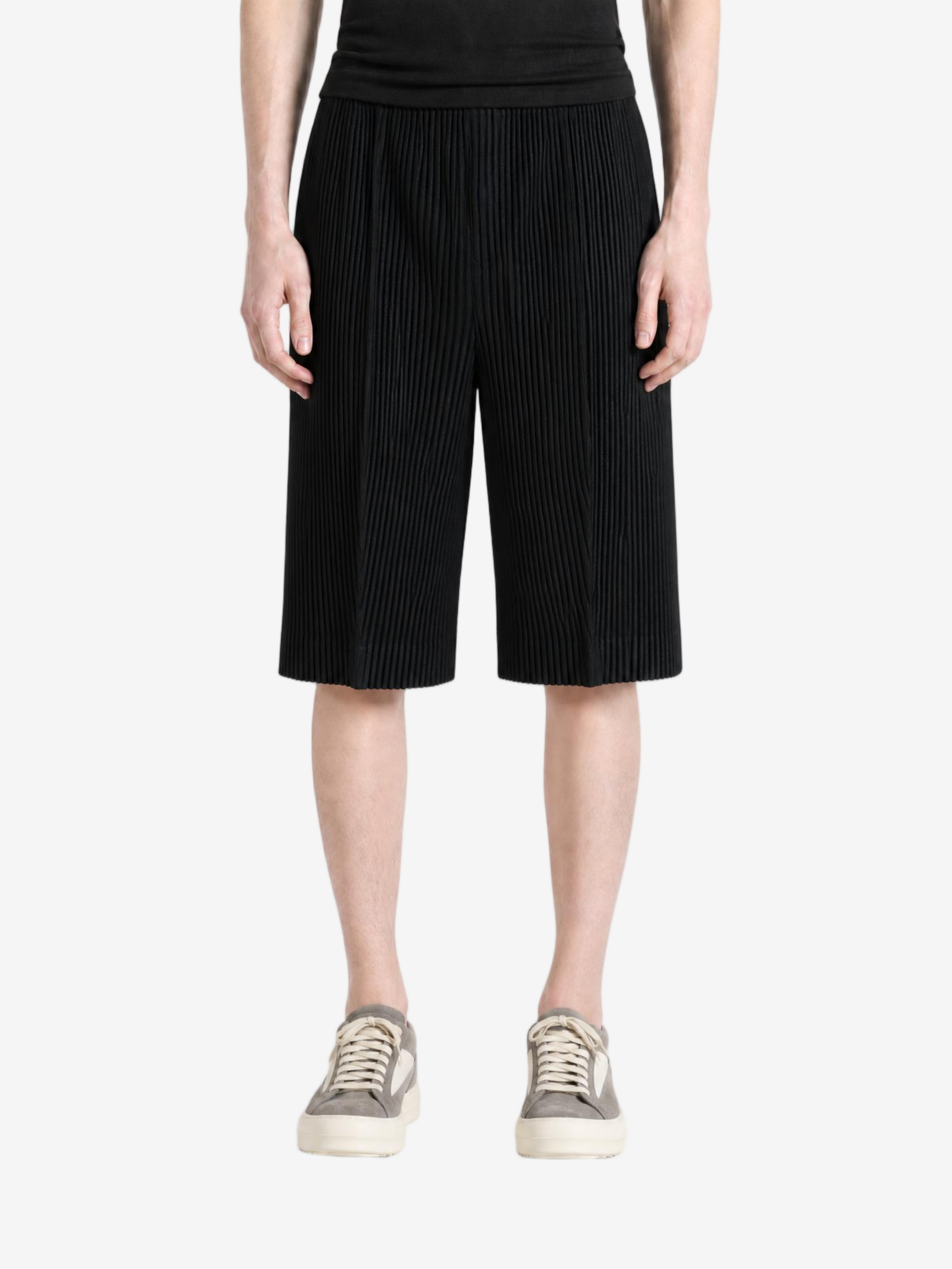 Black pants, full body view