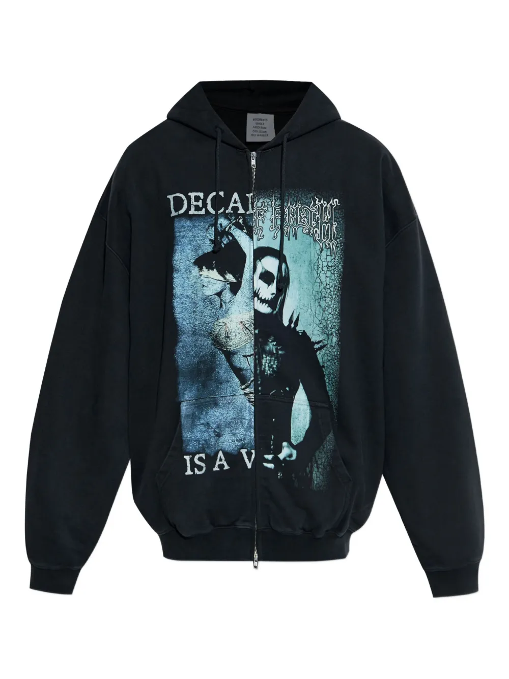 Black hoodie,front view